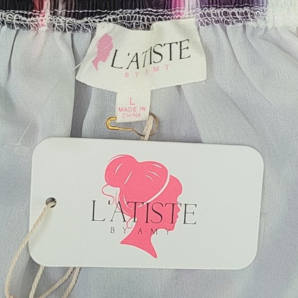 Latiste by Amy Open Back Maxi Dress Size Large - Picture 14 of 15